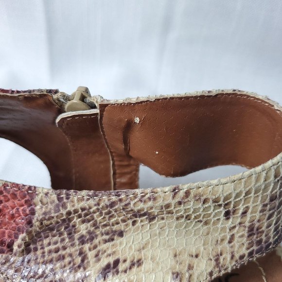 Shellys snake print  Nordstrom ankle strap sandals - Picture 9 of 11